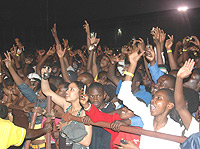 Craving for more:The fans were overwhelmed  by the frenzy which Mr. u2018Boombasticu2019 had unleashed.