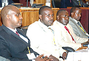 Some of the leaders follow closely during the 6th National Dialogue held at Parliament. They agreed on sterner measures against corruption  (Photo / J. Mbanda)