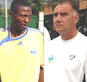 L-R: BACK IN THE TEAM: Elias Ntaganda, Ready to pounce: Tucak Branko.