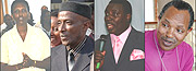 L-R: Pastor Jane Kanyange,  Mufti Saleh Habimana, Pastor Paul Gitwaza,  Archbishop Emmanuel  Kolini.