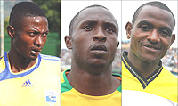 L-R: Recalled: Elias Ntaganda, IN:  Ismael Nshutiyamagara, Dropped: Omar Hitimana.