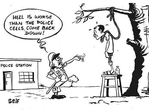 An unknown man who last Saturday tried to commit suicide through hanging himself from a tree at Bwishyura police grounds has finally talked and revealed his home of residence.