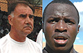 L-R: GETS CECAFA FEEL: Branko Tucak, RUSHED TO HOSPITAL: Jean Claude Ndoli.