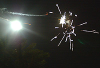 Kigali residents welcomed the new year with a display of fireworks.