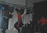 Blu3 artistes from Uganda entertain Kigalians at Gikondo Expo ground  on New Year Day.