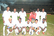BACK IN THE RACE: Rwanda team that lost to Uganda in the first game. (Photo / A. E. Oryada).