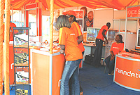 Rwandatel stall at Gikondo Expo Ground.