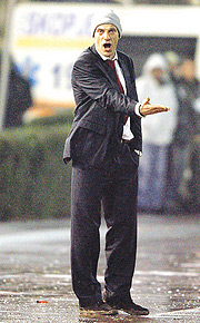 Croatian coach Bilic urges his team against England in a European cup qualifier.