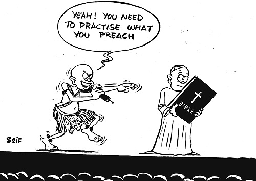 An internationally reknowned artist JP Samputu has called upon the religious community to assist in national efforts geared towards fostering unity and reconciliation.