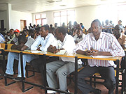 New students at SFB attend their first class.