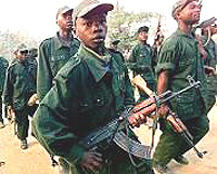 FDLR Rebels, including child soldiers.