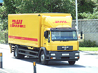 A DHL truck. (file photo).