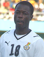 GOAL MACHINE: Ghana relied on the scoring prowess of Ransford Osei. (Photo / G. Barya).