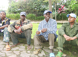 Some of the FDLR rebels who gave themselves up. (Courtesy photo).
