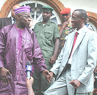 General Obasanjo reaching out to General Laurent Nkunda.