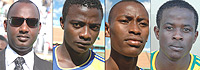 L-R: APR BOSS: Brig. Gen. Alex Kagame, GOAL GETTER: Elias Uzamukunda, MIDFIELD KINGPIN: Jean Baptiste  Mugiraneza, SECOND CHANCE: Haruna Niyonzima.