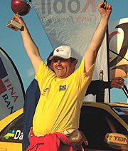 GOING FOR IT: Reigning national rally champion Davite Giancarlo has confirmed his involvement in Rally of Tanzania. (File photo).