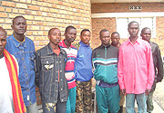Some of the FDLR rebels who defected and were repatriated. They arrived at the Mutobo Demobilisation Centre on Monday. (Photo/ B Mukombozi).
