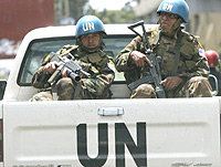 MONUC Troops on patrol in the DR Congo.
