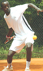 WANTS MORE: After his semi-final exit in Burundi, Dieudonne Habiyambere is eager to step up his perfomance in Kigali. (Photo / G. Barya).