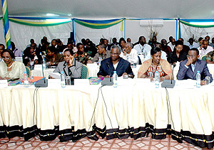Some of the government officials taking part in the Retreat.