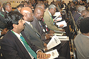 Some of the EAC business leaders meeting recently in Kigali. (File Photo)