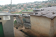 Some of the slums in Kimicanga area in Kigali City.