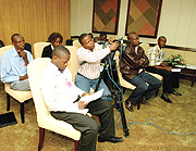 Some of the journalists who attended the press conference to mark the end of the government retreat. (Photo PPU).