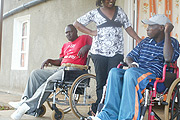 Some ex-combatants are confined to wheelchaires