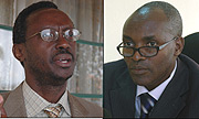 L-R: Dr Louis Munyakazi, Augustine Nkusi Prosecution Spokesperson.