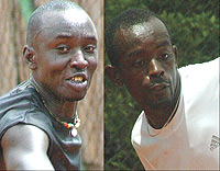 L-R: RWANDAu2019S TOP SEED: Jean Claude Gasigwa, SEEKING TEAM BERTH: Dieudonne Habiyambere.