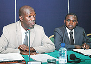 Labour Minister Anastase during a career orientation workshop organised by RDB at Novotel yestrday. (Photo J. Mbanda).