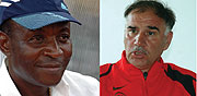 L-R: OUT: Raoul Shungu has confirmed hid intention to resign as Amavubi Stars assistant coach, HEAD COACH: Branko Tucak has had an unpleasant relationship with his assistant from day one.