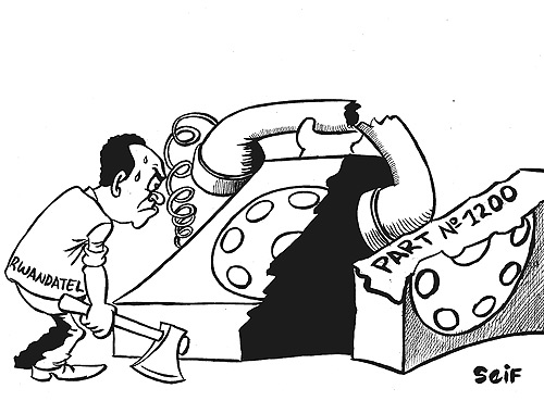 Rwandatel has sacked 120 employees without warning.