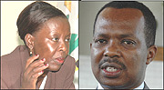 L-R: Louise Mushikiwabo, Vincent Karega.