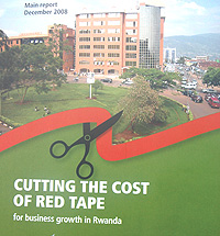 The cover of  the PSF survey dubbed u2018Cutting the Cost of Red Tapeu2019. (Photo/ J .Mbanda).
