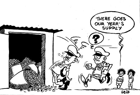 A residential house hired for storing marijuana shipments which were then distributed  around Kigali city was yesterday discovered by the anti-narcotics unit of the Criminal Investigation Department (CID).