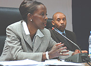 Information Minister Louise Mushikiwabo.