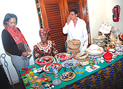 A recent Agaseke exhibition at a local hotel.
