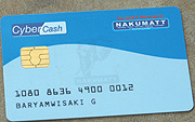 The Nakumatt CyberCash Smart Card .(Photo/ G. Barya)