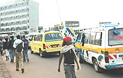 The main bus terminal in Kigali City Centre commonly known as Kwa Rubangura. This is one of the most congested points in Kigali. (File Photo).