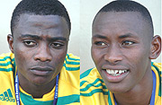 L-R: PASSED TRIALS: Elias Uzamukunda, HAD TRIALS AT LE HAVRE: Jean Mugiraneza.