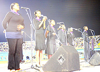 u2018Never againu2019 - regional musicians perform at Amahoro stadium. 