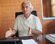 Riviera Principle Anthony Cook during the interview. (Photo/ E.Mutara).