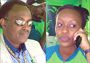 L-R: RAC boss: Dismus Kayibanda, Bankroller: KCBu2019s Aretha Rwagasore revealed the deal.