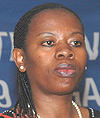 Commerce and Industry Minister Monique Nsanzabaganwa addressing the Construction- Real Estate Roundtable on Wednesday.