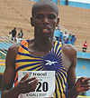 Felix Ntirenganya, Rwandau2019s top performer in the full marathon.