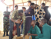 PM Makuza tours activities of CFJ Kivumu in Nyamabuye sector. (Photo/ D. Sabiiti).