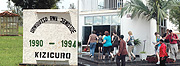 L-R: The entrance of Kiziguro Genocide Memorial site, Some of the visitors entering KMC in Gisozi (File photos).