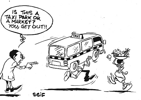 Remera taxi park vendors contest relocation.